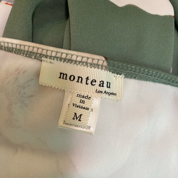 NWOT Sage Green Floral Dress - Picture 5 of 5